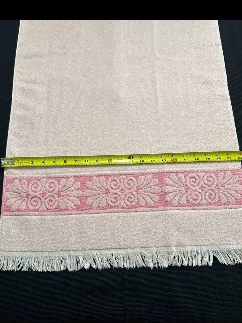 Vintage Cannon Monticello “Santa Cruz” Pink Bath Towel Excellent Vtg condition